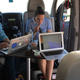 Julia and I plan out our next steps from the comfort of the Roadtrek. Photo: Christopher Mascari